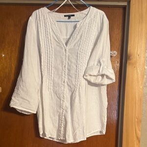 Elegant White Women's Blouse